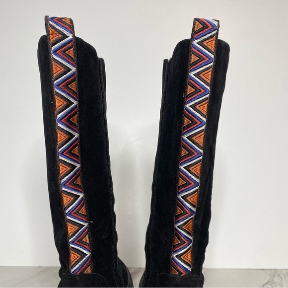 Farm Rio Lug Sole Black Tall Boot 6 - Picture 5 of 16